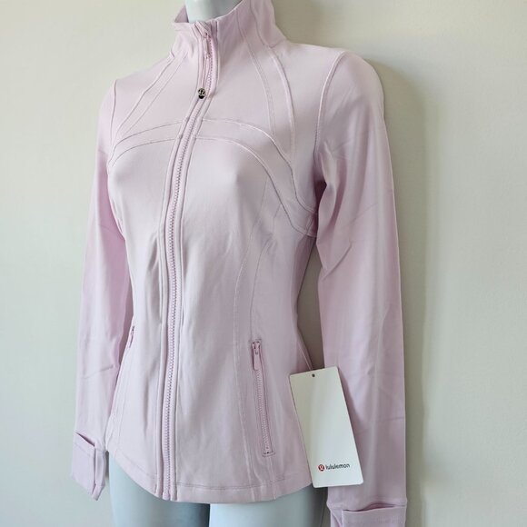 NWT LULULEMON PNKO Pink Organza Buttery Soft Nulu Define Jacket Size 12 - Picture 2 of 8